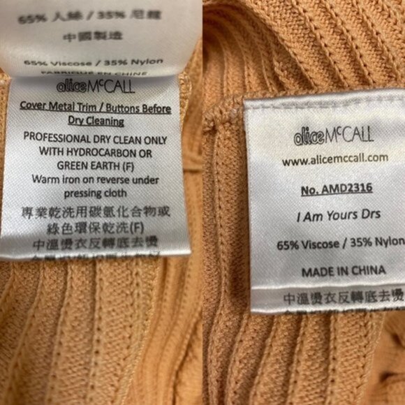 New NWT Alice McCall I Am Yours Dress in Apricot‎ Size 4 - Picture 10 of 10